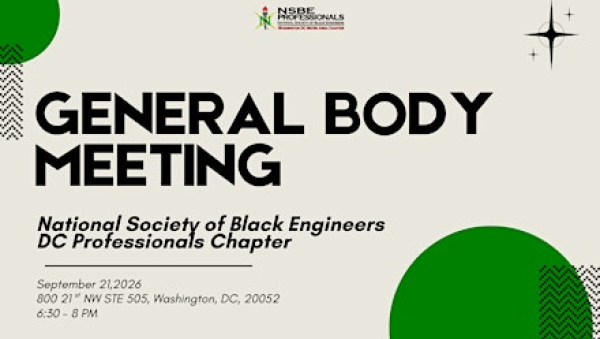 Thumbnail for NSBE DC September General Body Meeting