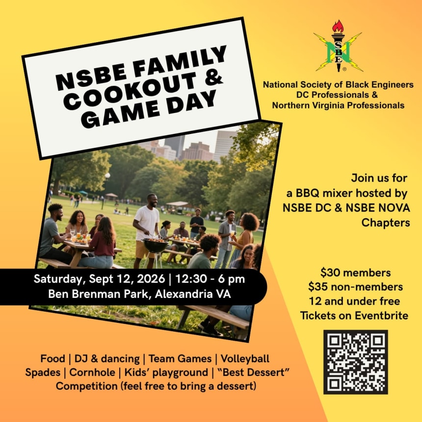 NSBE Family Cookout & Game Day Hosted By NSBE DC & NOVA Professionals